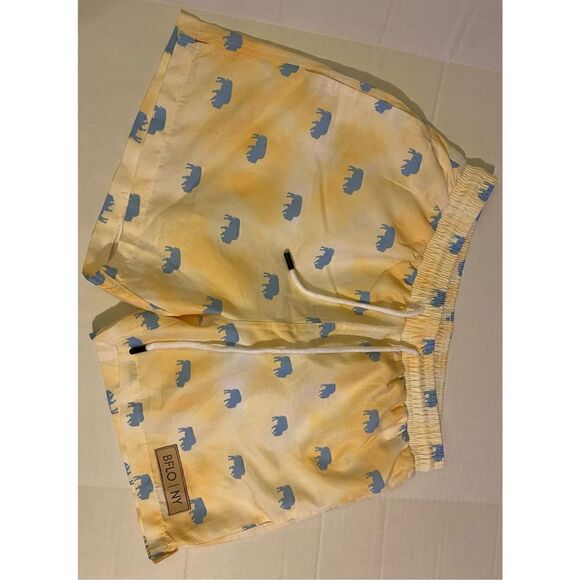 The BFLO Men’s Swim Trunk Shorts Sunlight Tie Dye All Over Buffalos The BFLO/NY - Picture 3 of 7